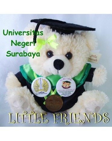 Boneka Wisuda Universitas Negeri Surabaya - Ekonomi (25 cm)